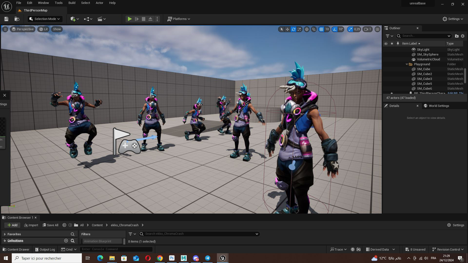 ChromaCrash Ekko - League of Legends Low-poly 3D model_17