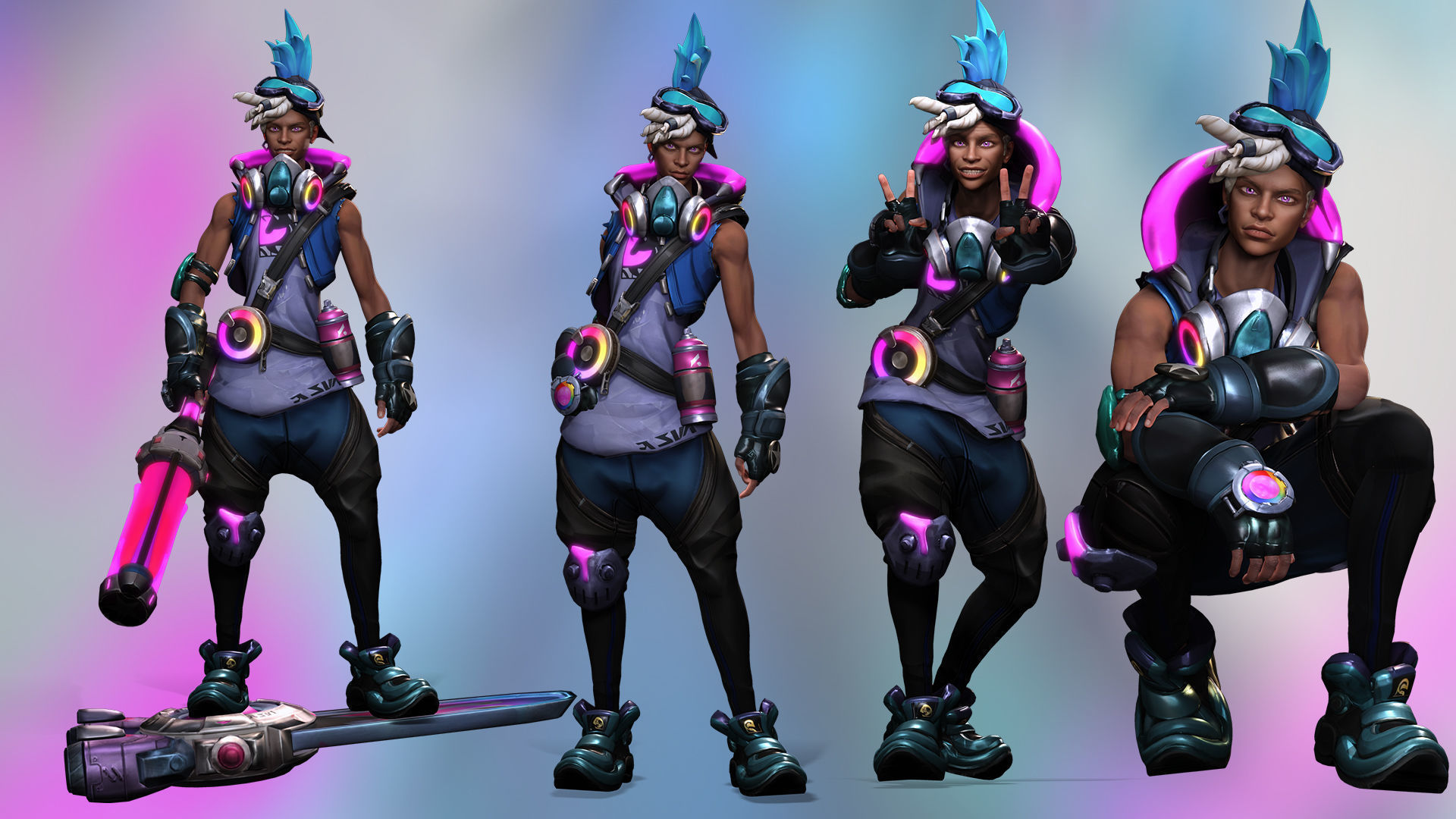 ChromaCrash Ekko - League of Legends Low-poly 3D model_3