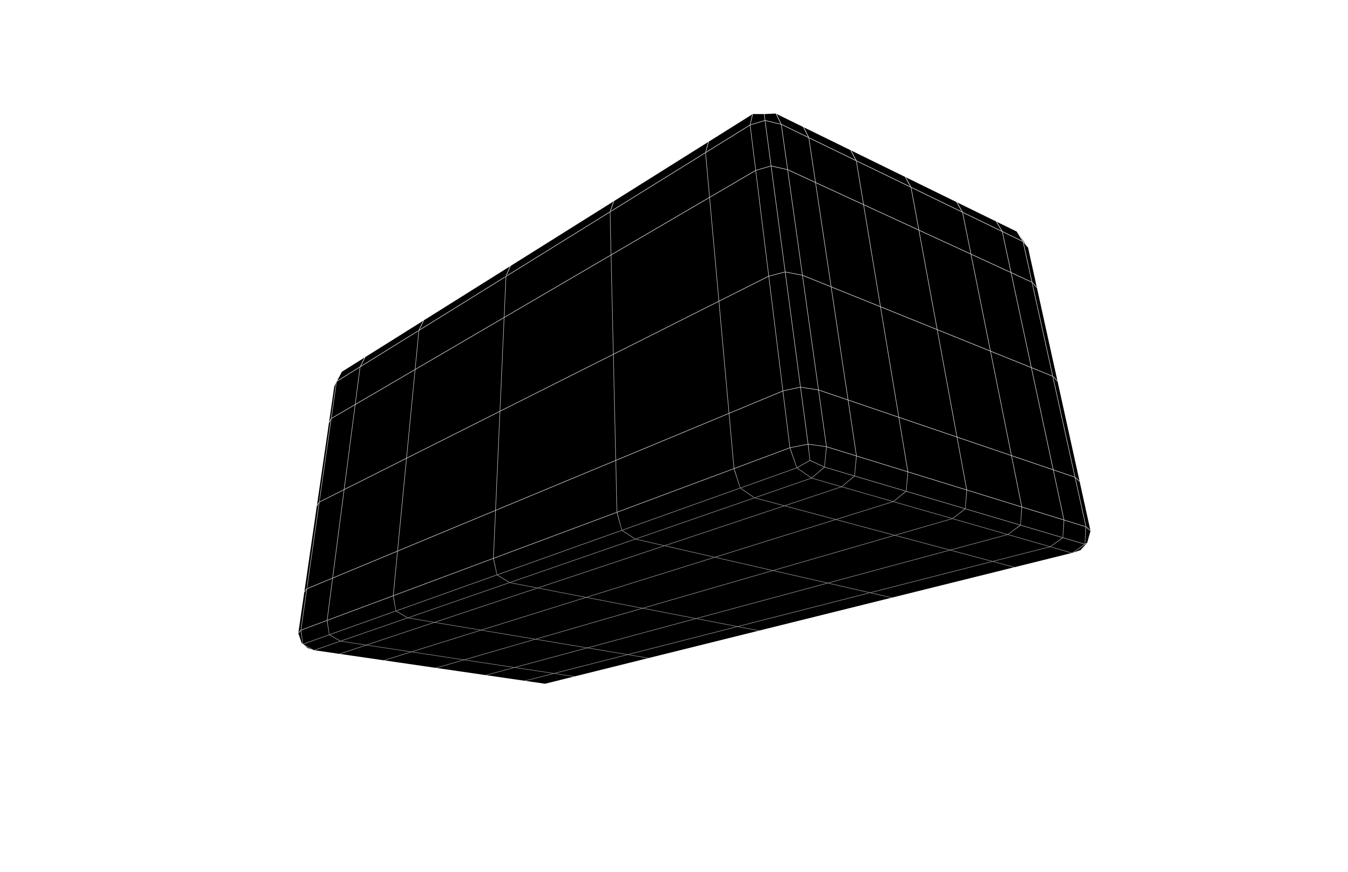 Rectangle Gummy Candy V1 003 Low-poly 3D model_7