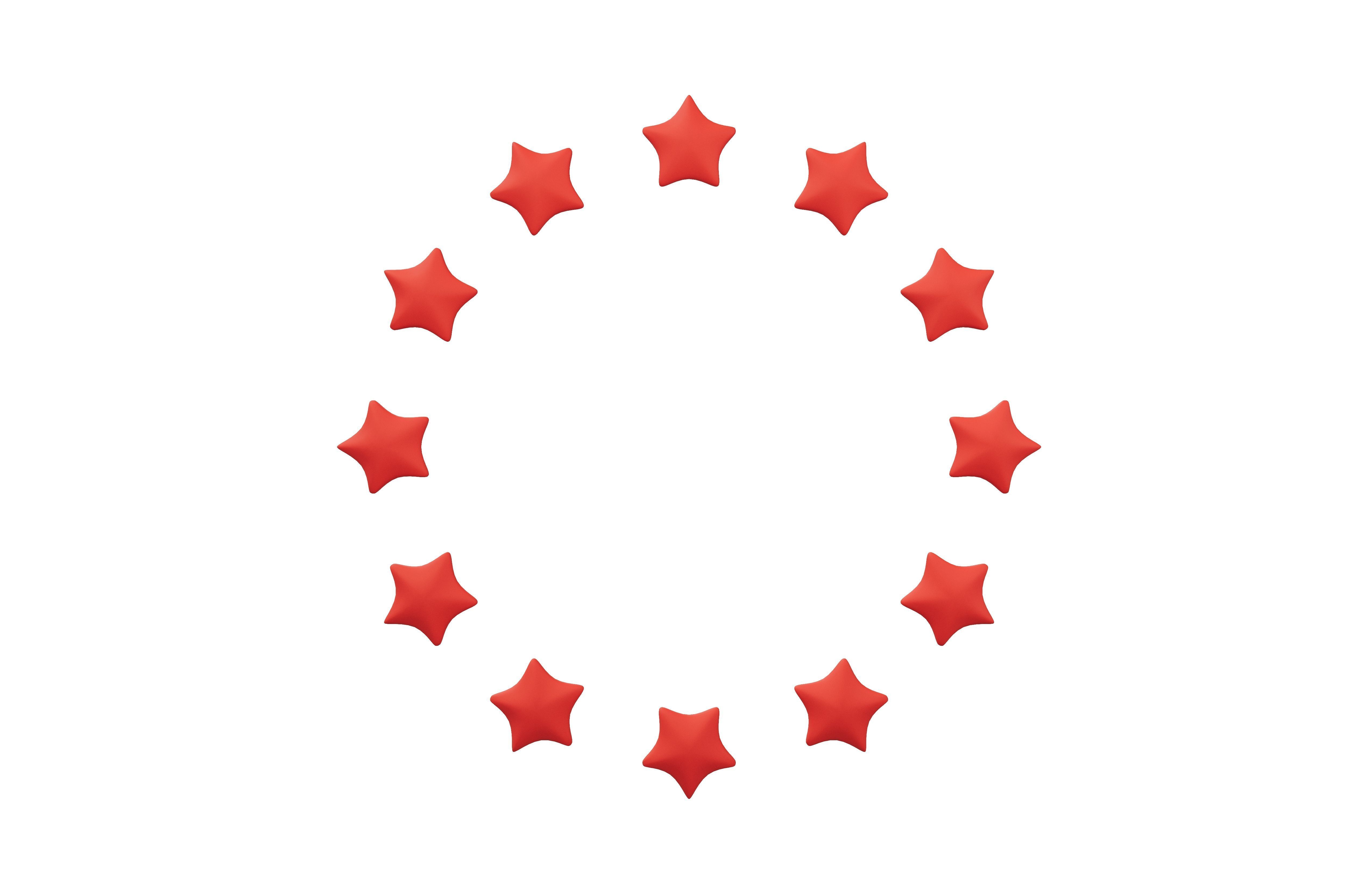 Stars Circle v1 002 Low-poly 3D model_1