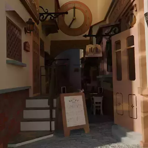 DIORAMA EUROPEAN VILLAGE