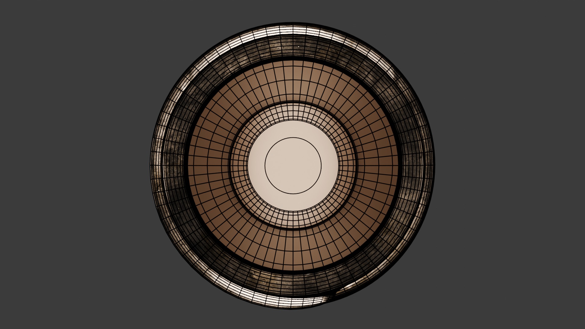 Bulb lamp Low-poly 3D model_6