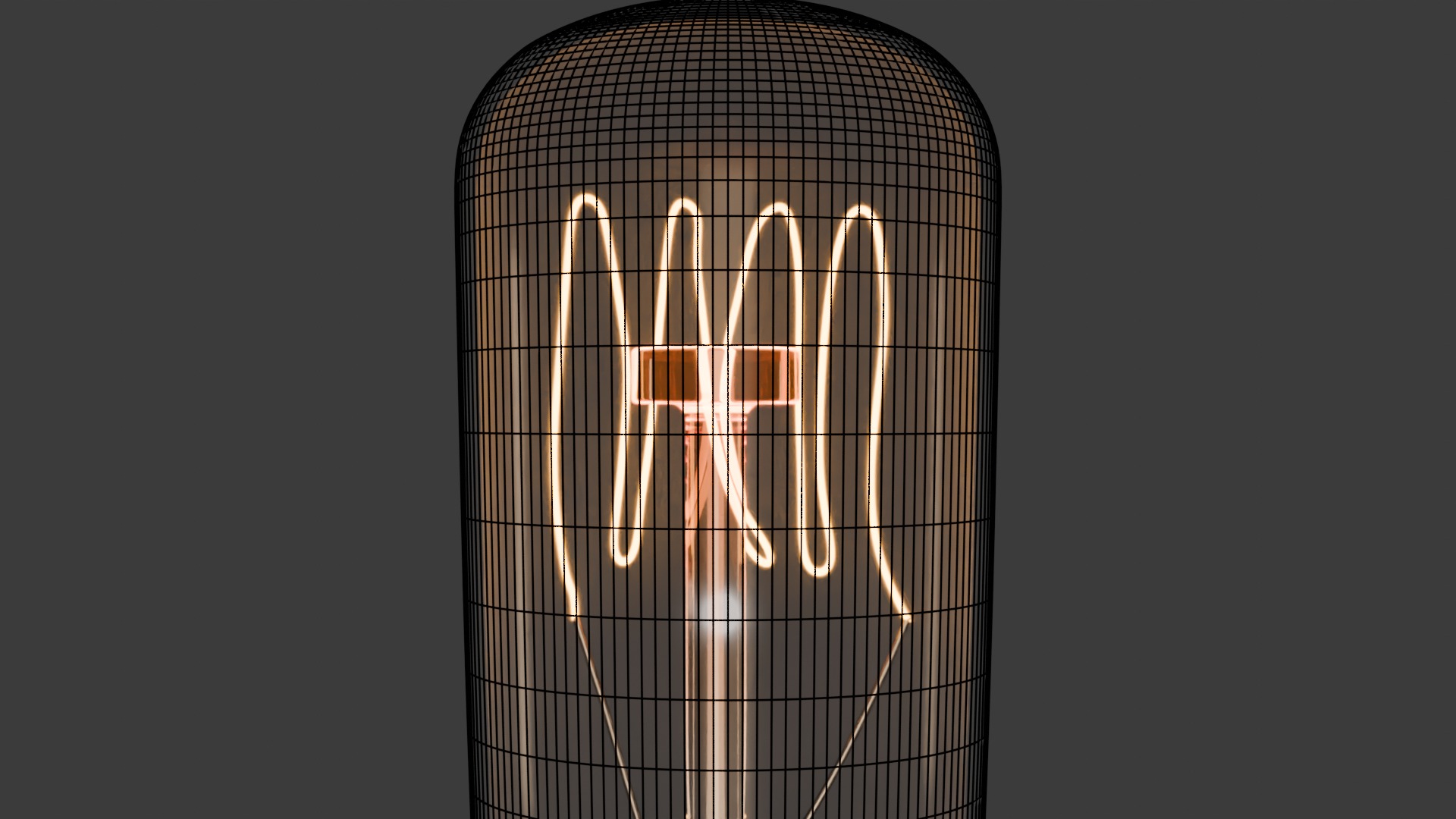 Bulb lamp Low-poly 3D model_4