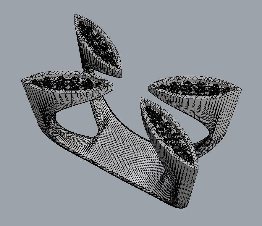 Diamond Open Ring 3D print model_20