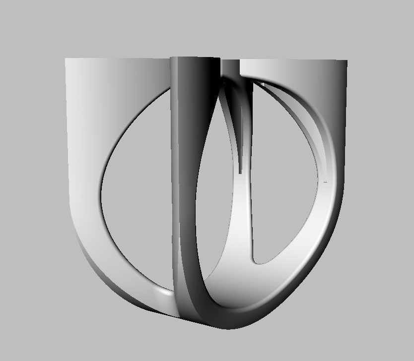 Diamond Open Ring 3D print model_10
