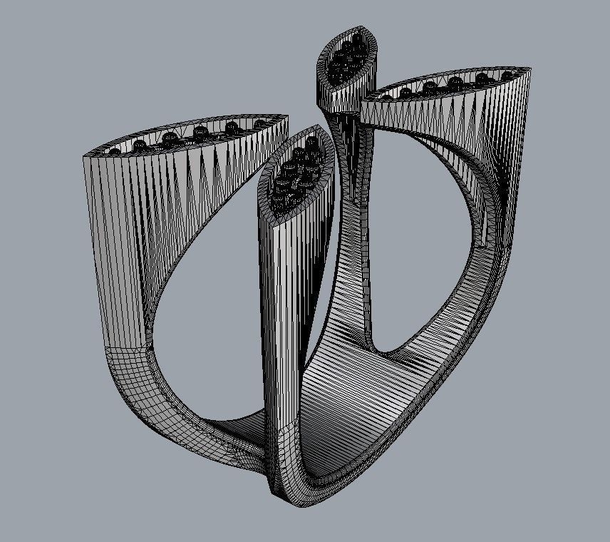 Diamond Open Ring 3D print model_23