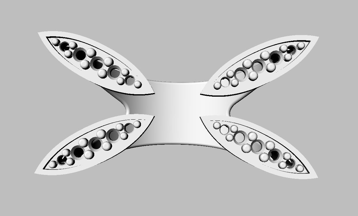 Diamond Open Ring 3D print model_11