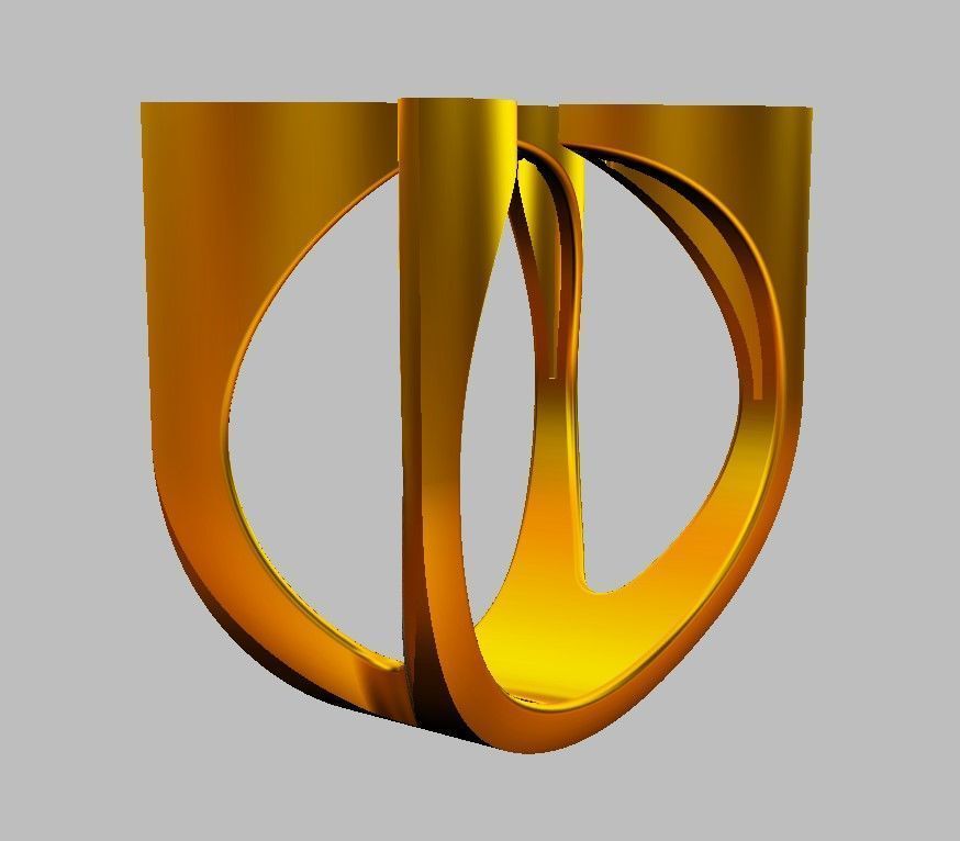 Diamond Open Ring 3D print model_16