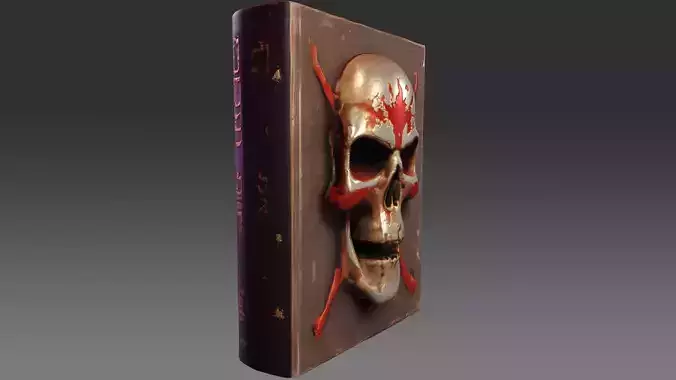 EvilBook Low-poly 3D model