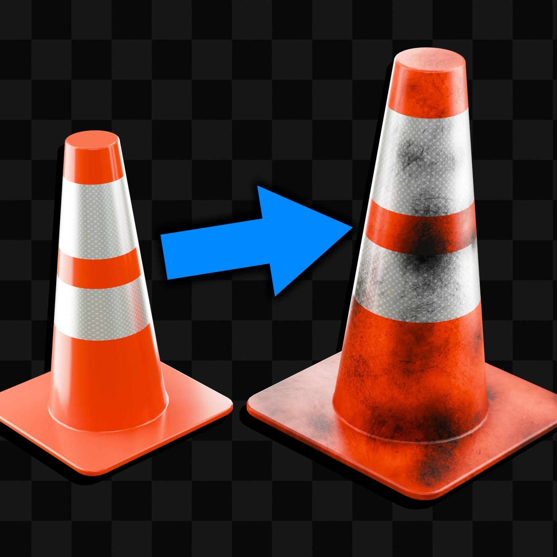 Traffic Cone - Free Project Files Free 3D model_7