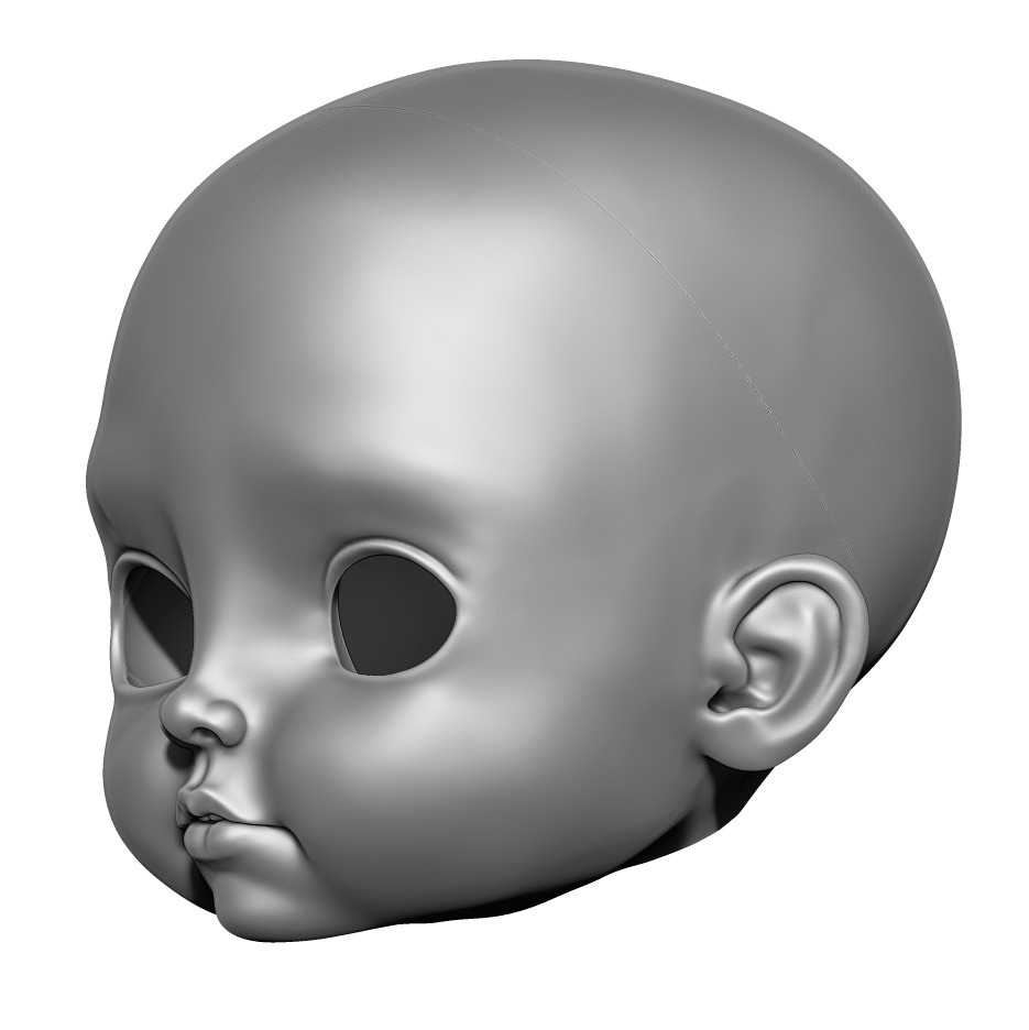 Gabriel - Head 3DHead HeadArt Headspace CreativeHead  3D print model_3