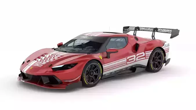 Ferrari 296 Challenge 2024  3D model