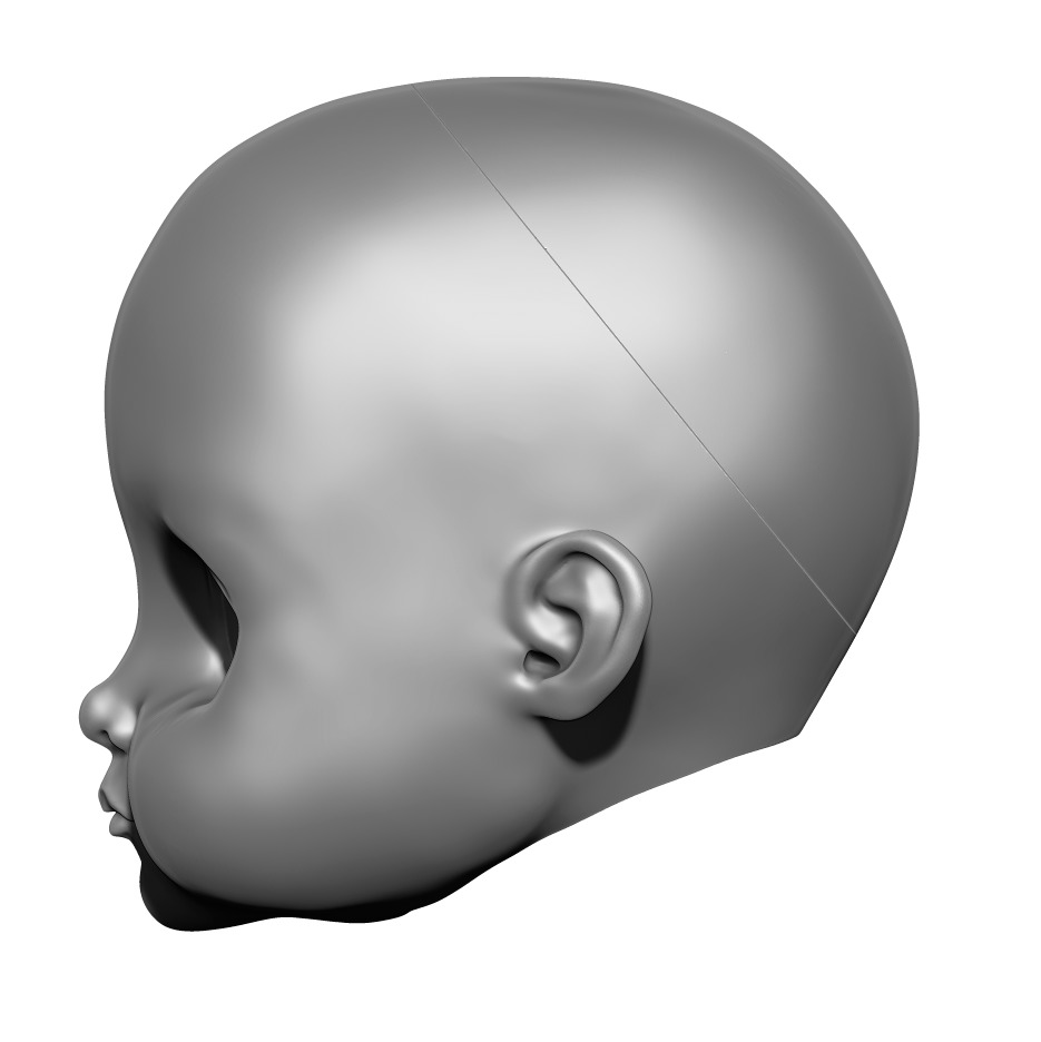 Jennifer - Head 3DHead HeadArt Headspace CreativeHead 3D print model_4