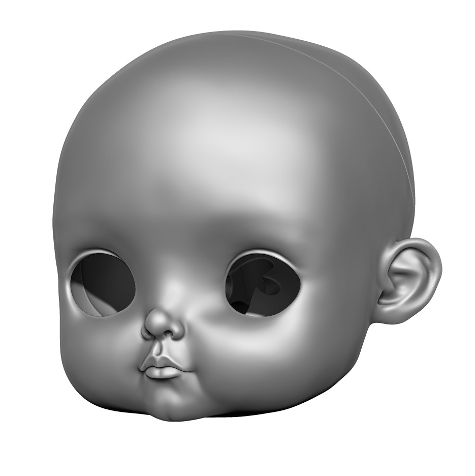 Jennifer - Head 3DHead HeadArt Headspace CreativeHead 3D print model_2