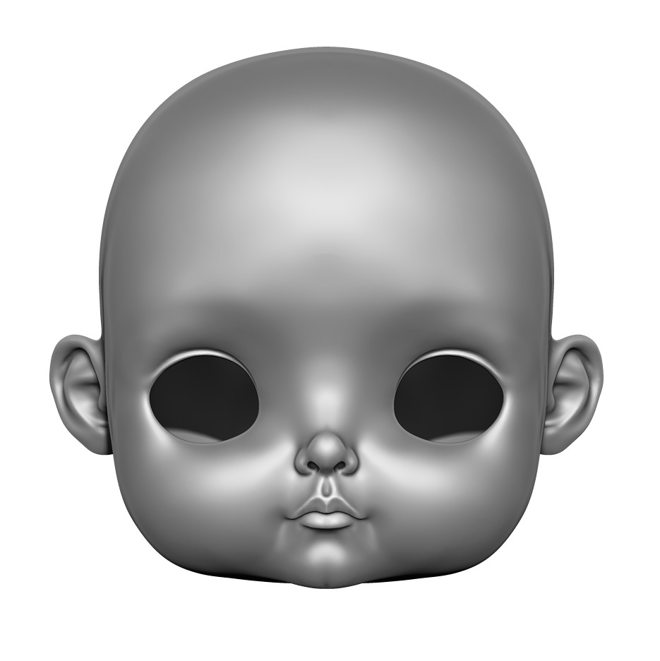 Jennifer - Head 3DHead HeadArt Headspace CreativeHead 3D print model_1