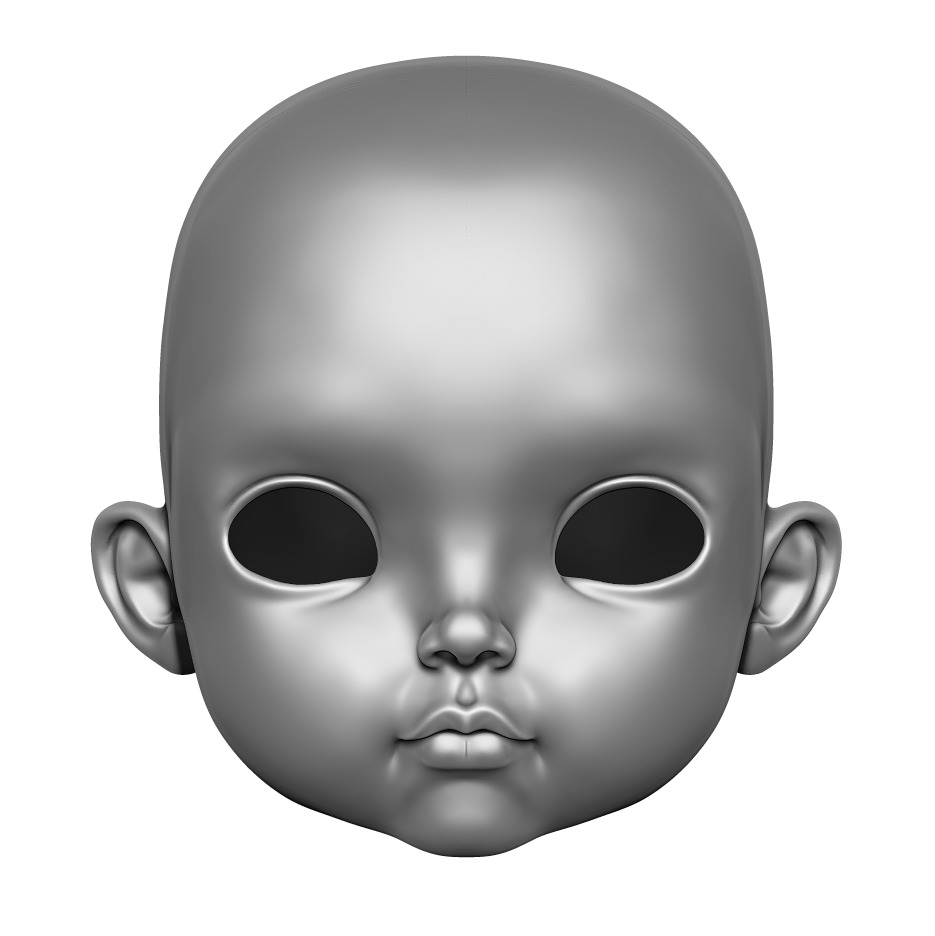 Jessica - Head 3DHead HeadArt Headspace CreativeHead 3D print model_1