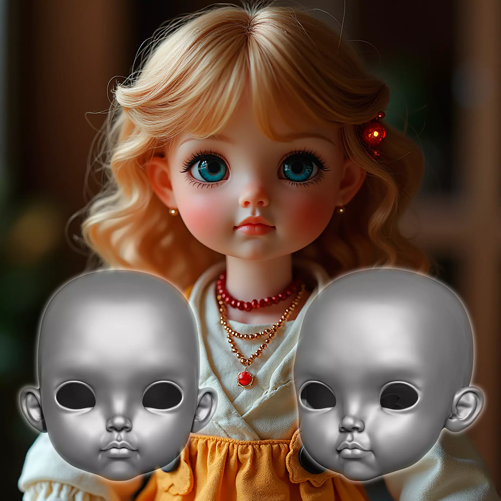 Jessica - Head 3DHead HeadArt Headspace CreativeHead 3D print model_0