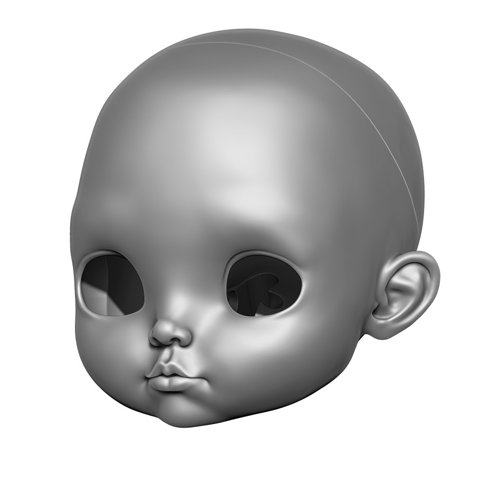 Juliet - Head 3DHead HeadArt Headspace CreativeHead 3D print model_2