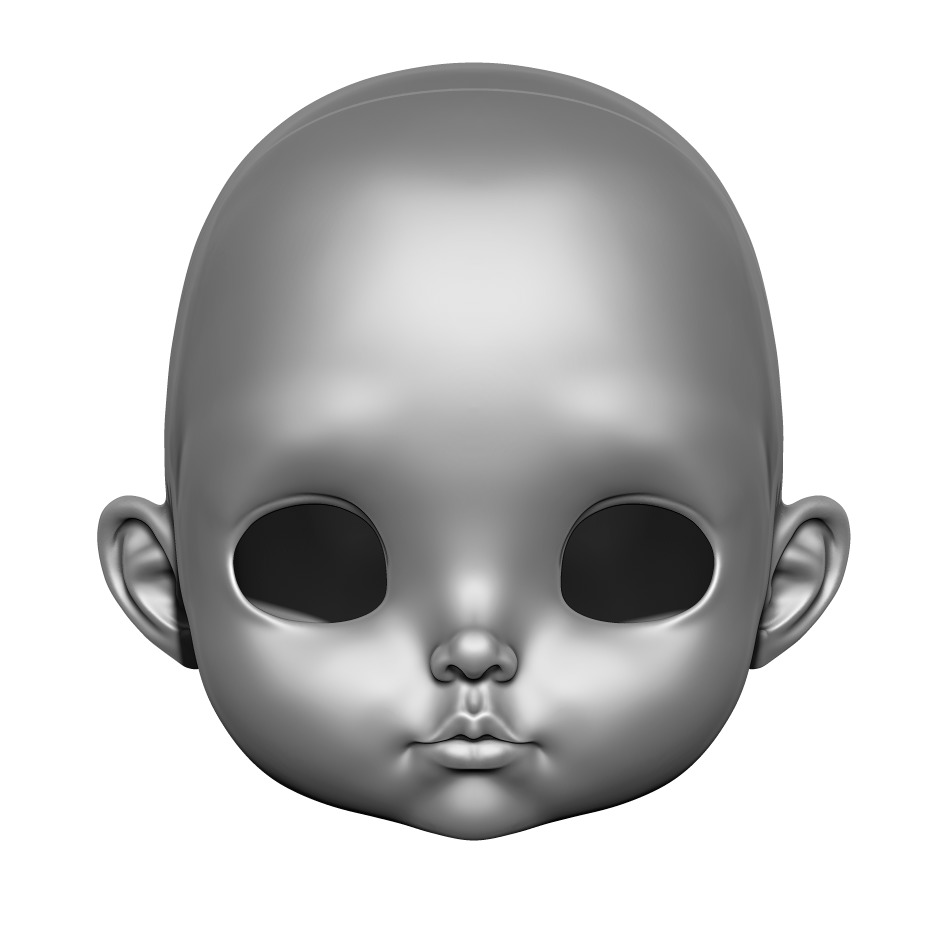 Juliet - Head 3DHead HeadArt Headspace CreativeHead 3D print model_1