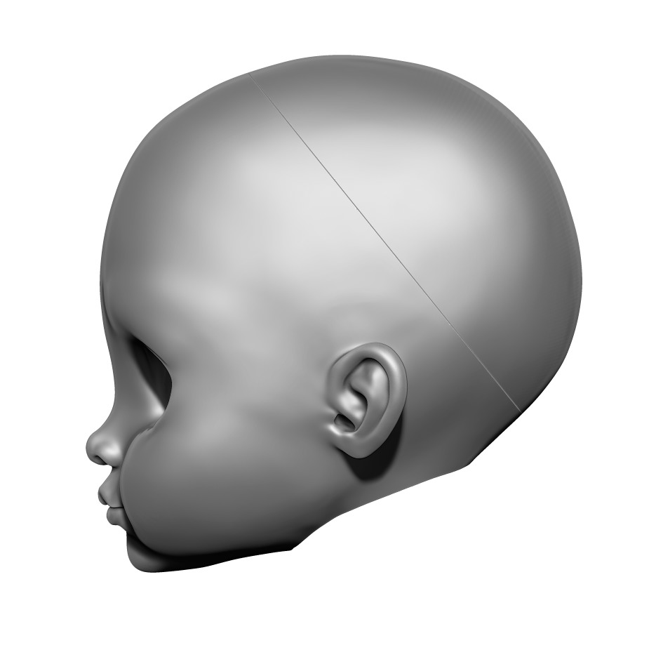 Juliet - Head 3DHead HeadArt Headspace CreativeHead 3D print model_4