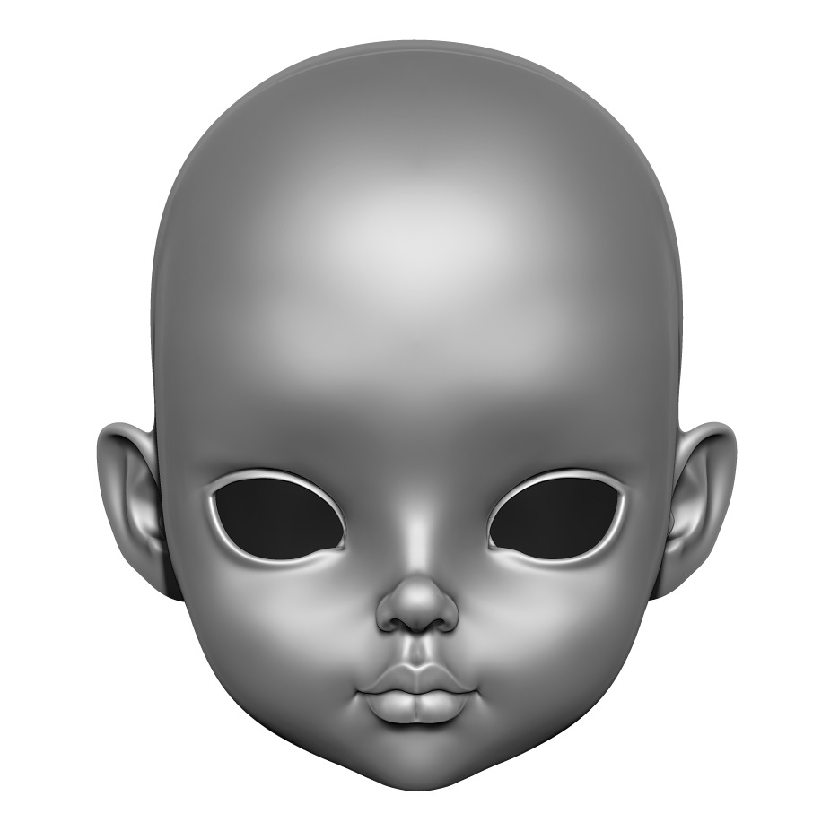 Mia - bjd Head bjd doll  3D Head Headspace Creative Head 3D print model_1