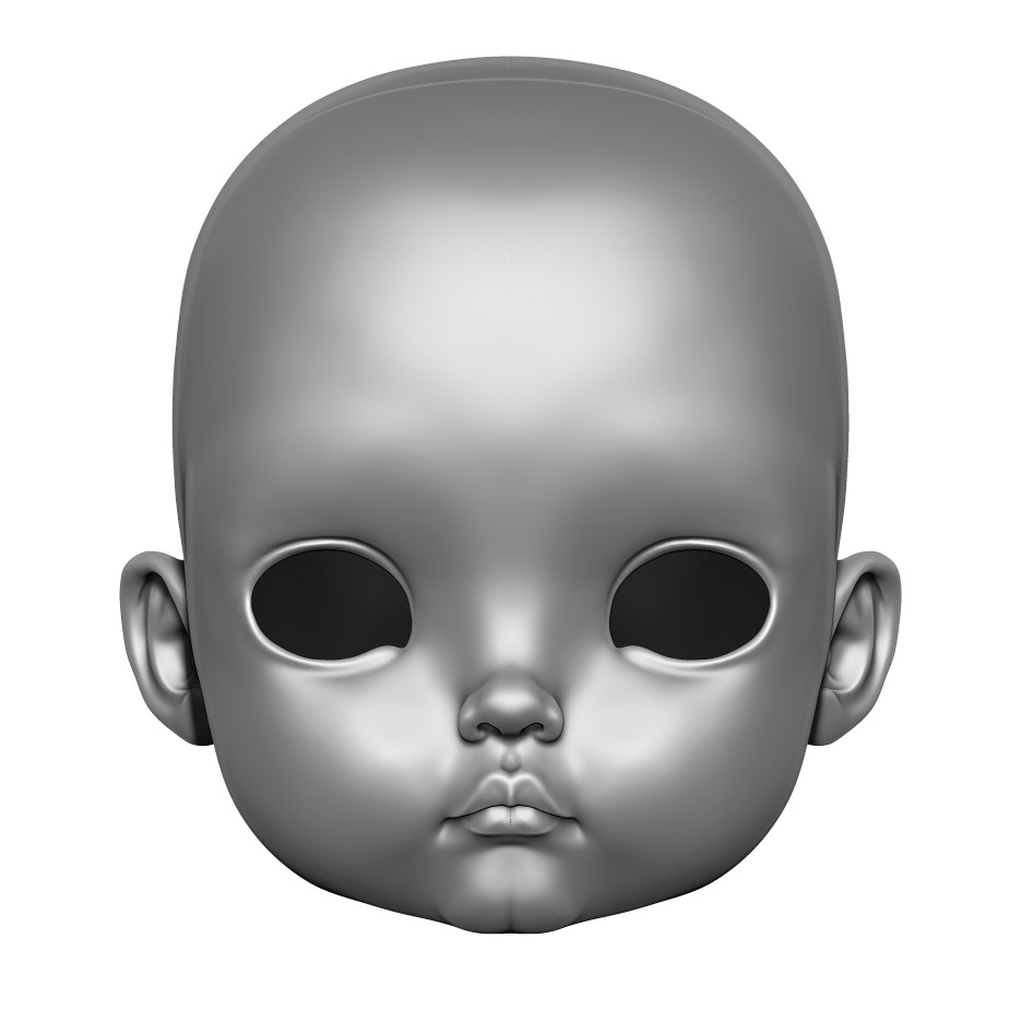 Veronica - Head 3DHead HeadArt Headspace CreativeHead 3D print model_1