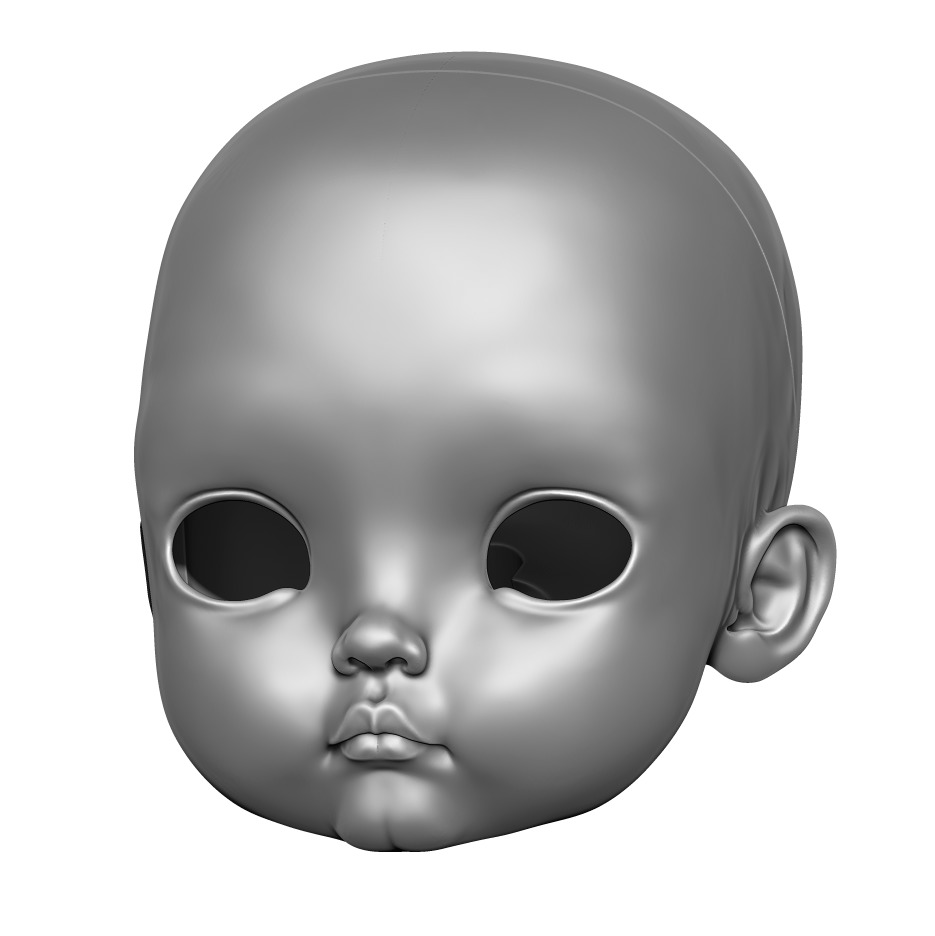 Veronica - Head 3DHead HeadArt Headspace CreativeHead 3D print model_2