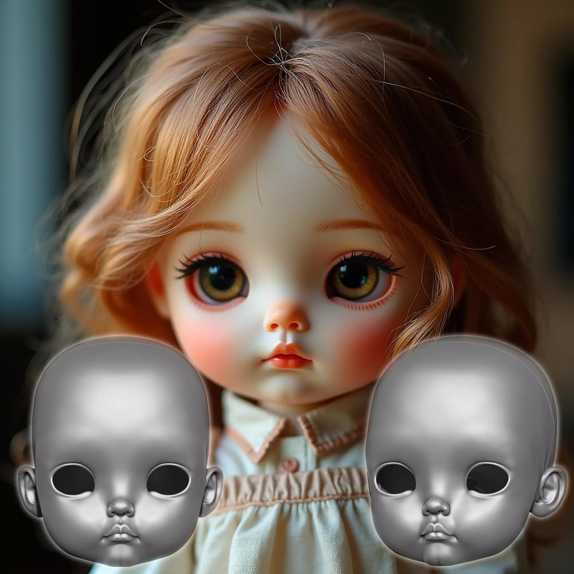 Veronica - Head 3DHead HeadArt Headspace CreativeHead 3D print model_0