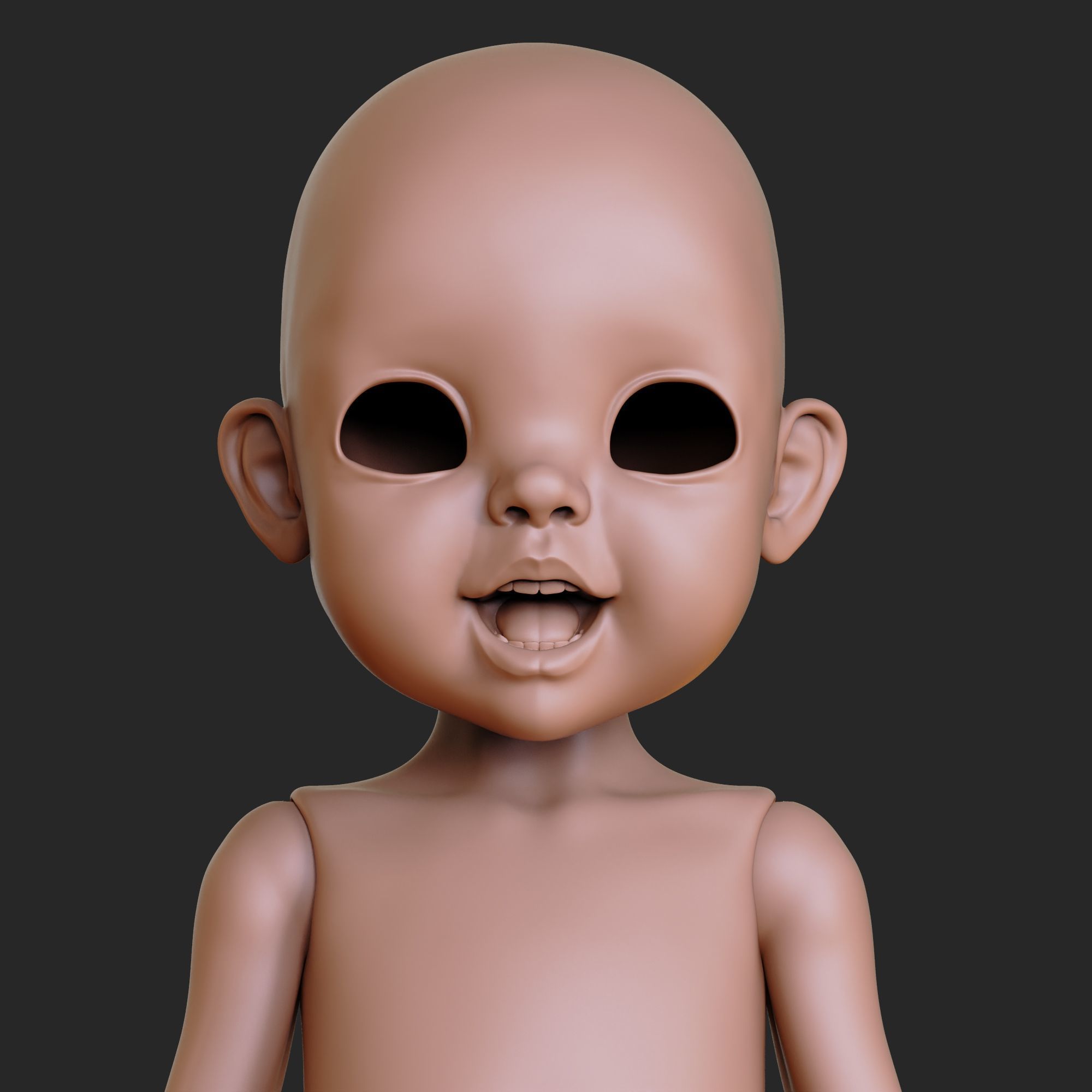 BJD Doll by TinyHeadsStudio Realistic Details 3D print model_6