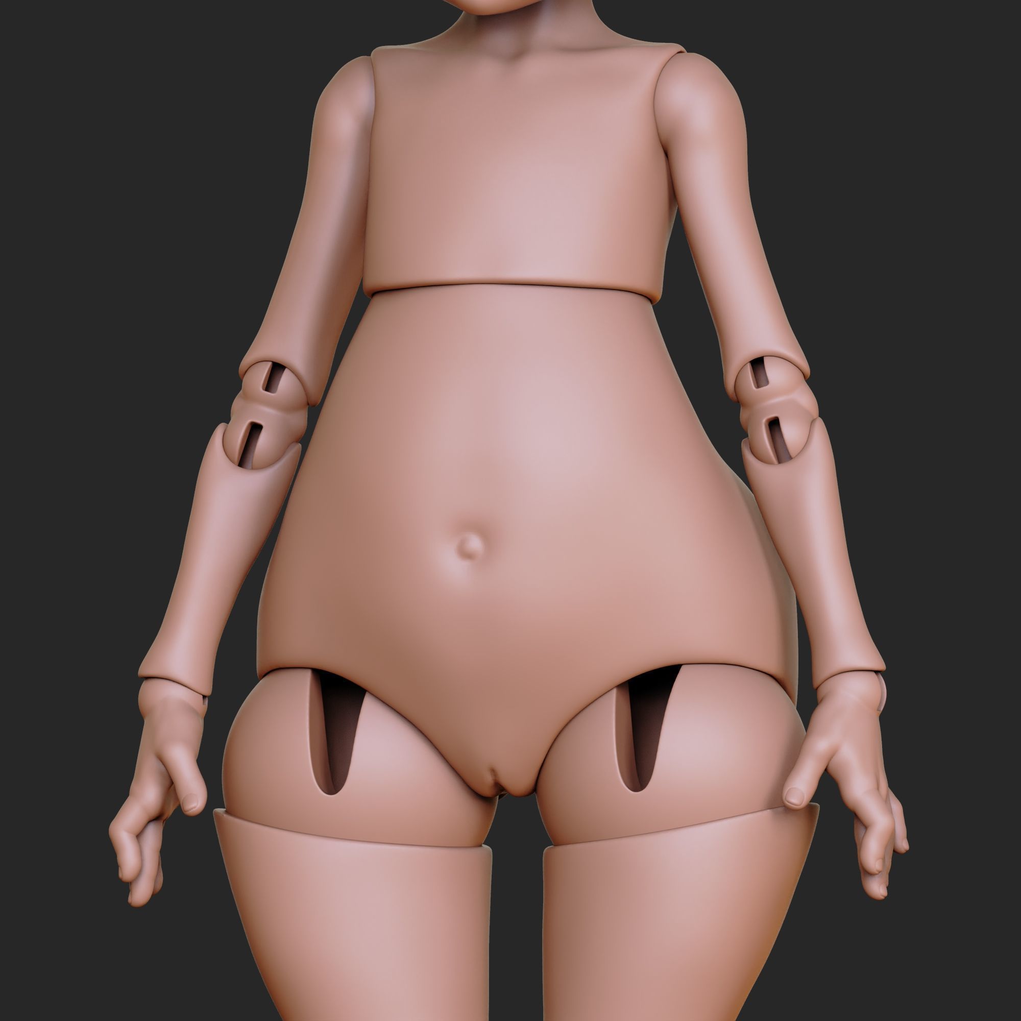 BJD Doll by TinyHeadsStudio Realistic Details 3D print model_7