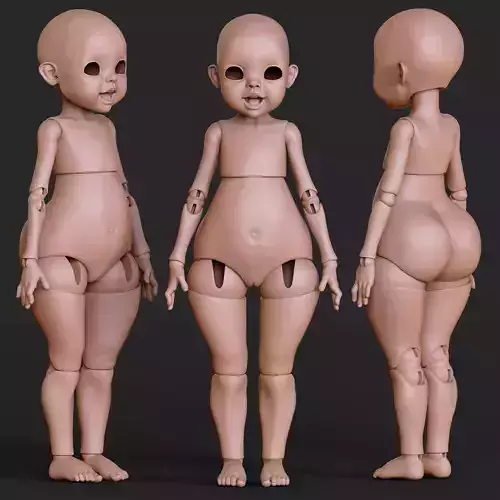 BJD Doll by TinyHeadsStudio Realistic Details