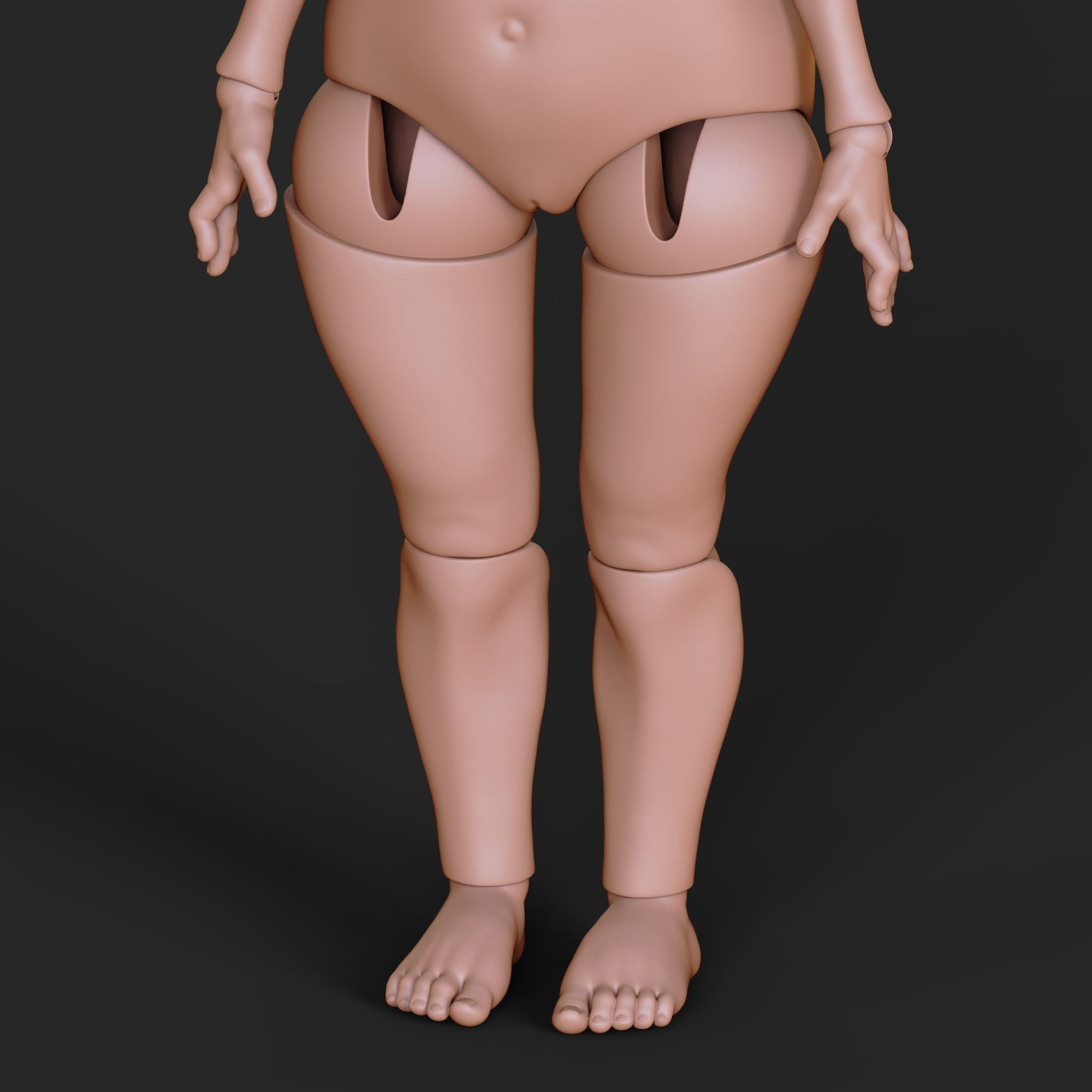 BJD Doll by TinyHeadsStudio Realistic Details 3D print model_8