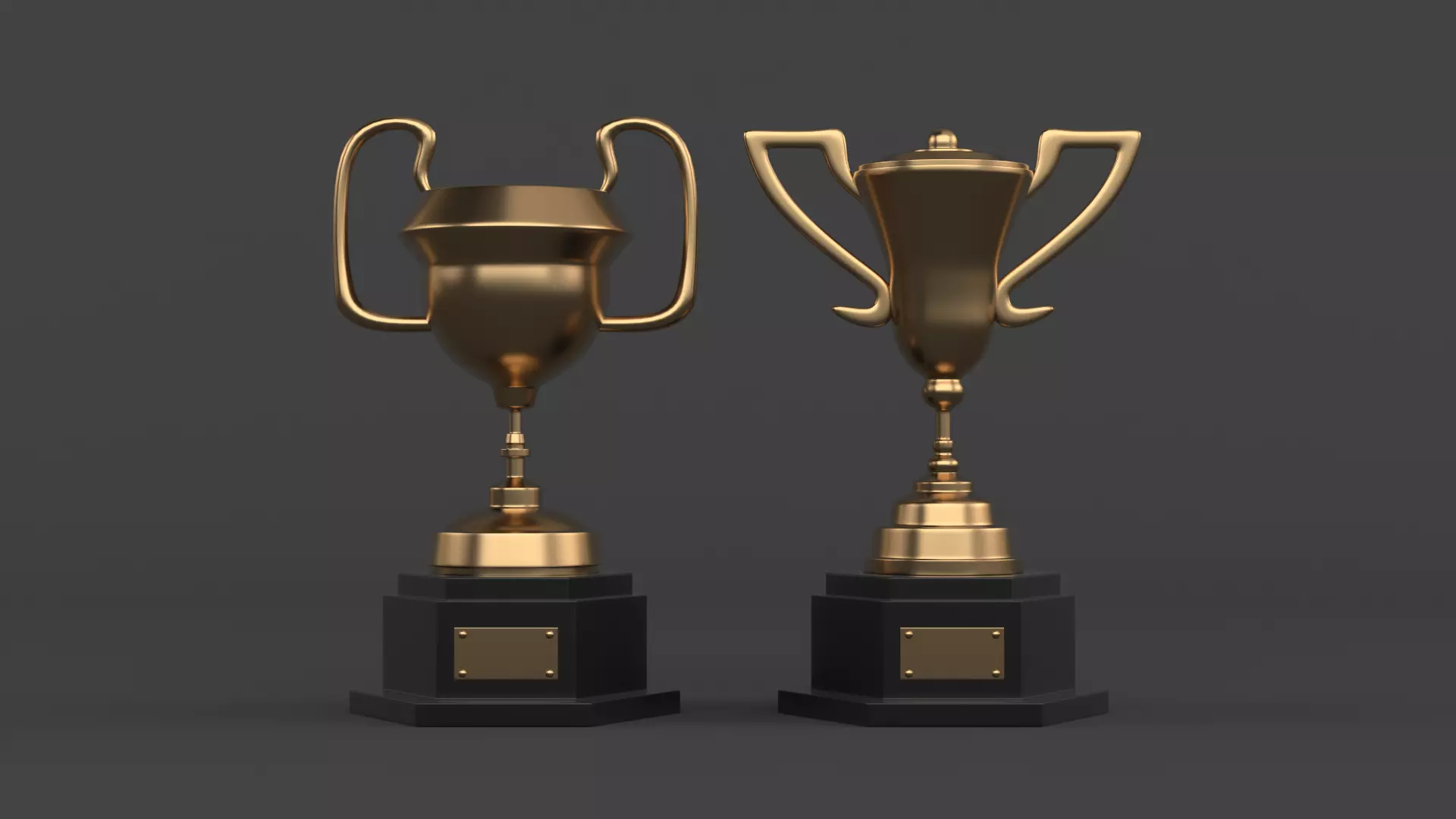 Trophy Cups 3D model_0