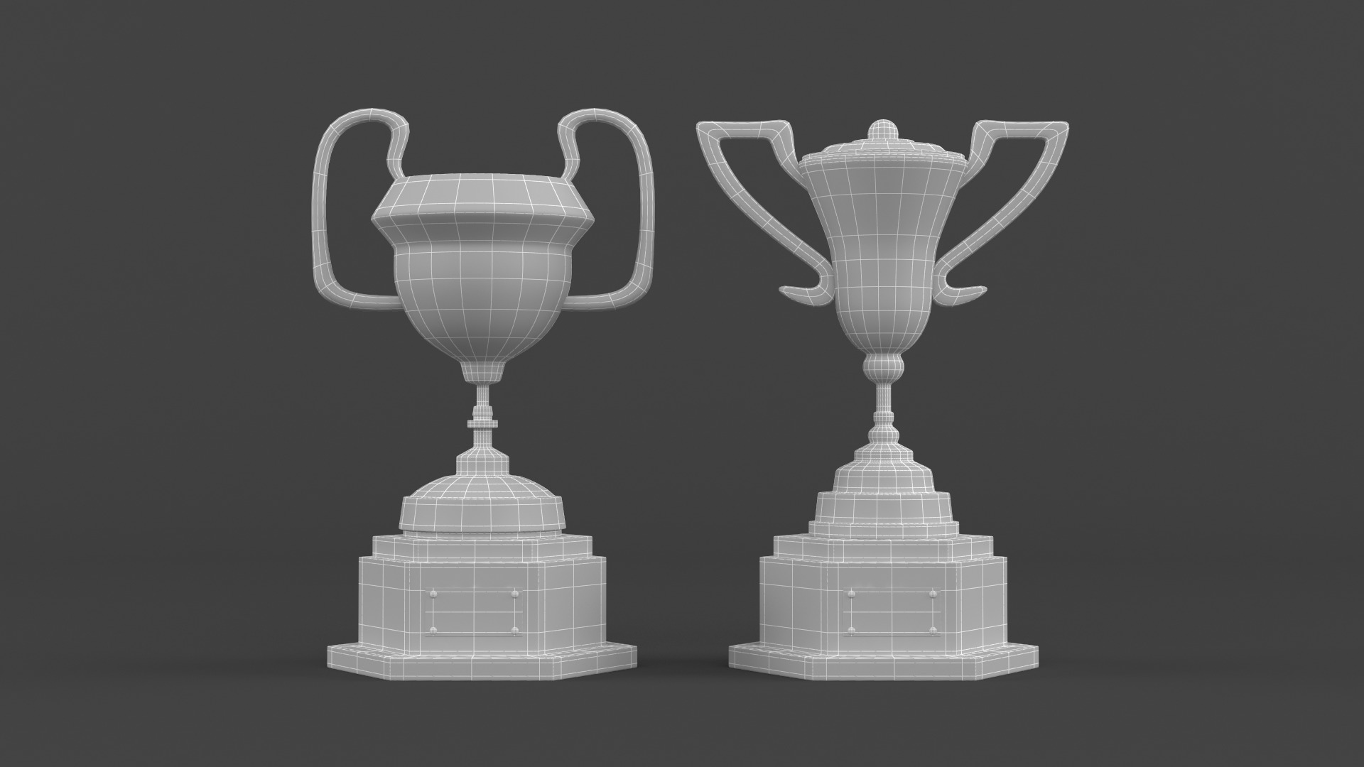 Trophy Cups 3D model_5