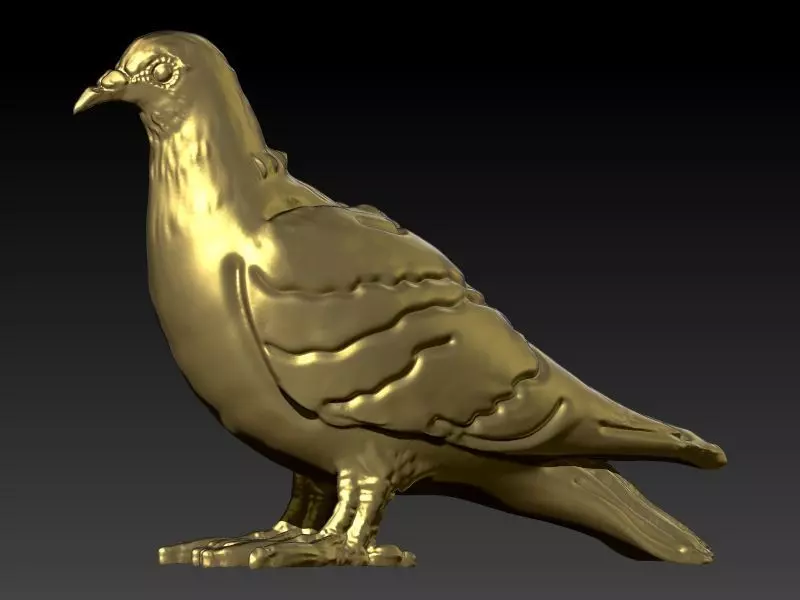 Dove pendant pigeon 3D print model_0