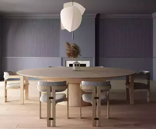 Modern dining room kitchen interior