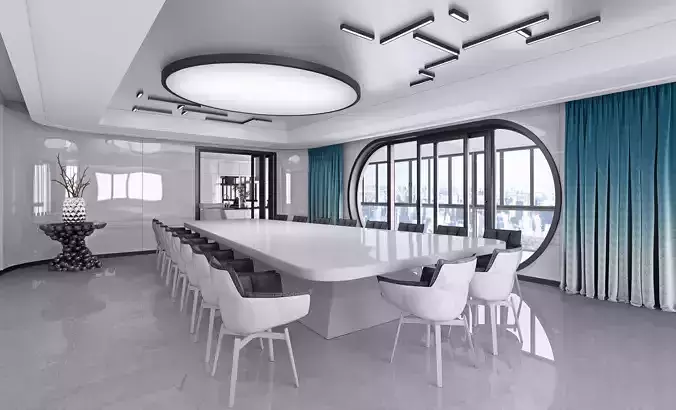 Modern dining room kitchen interior