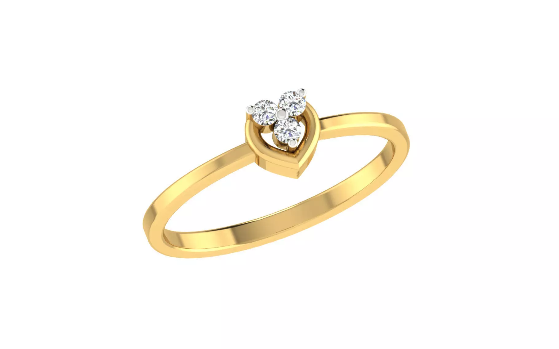 Women Ring Render 3dm STL OBJ FBX Details 3D print model_0