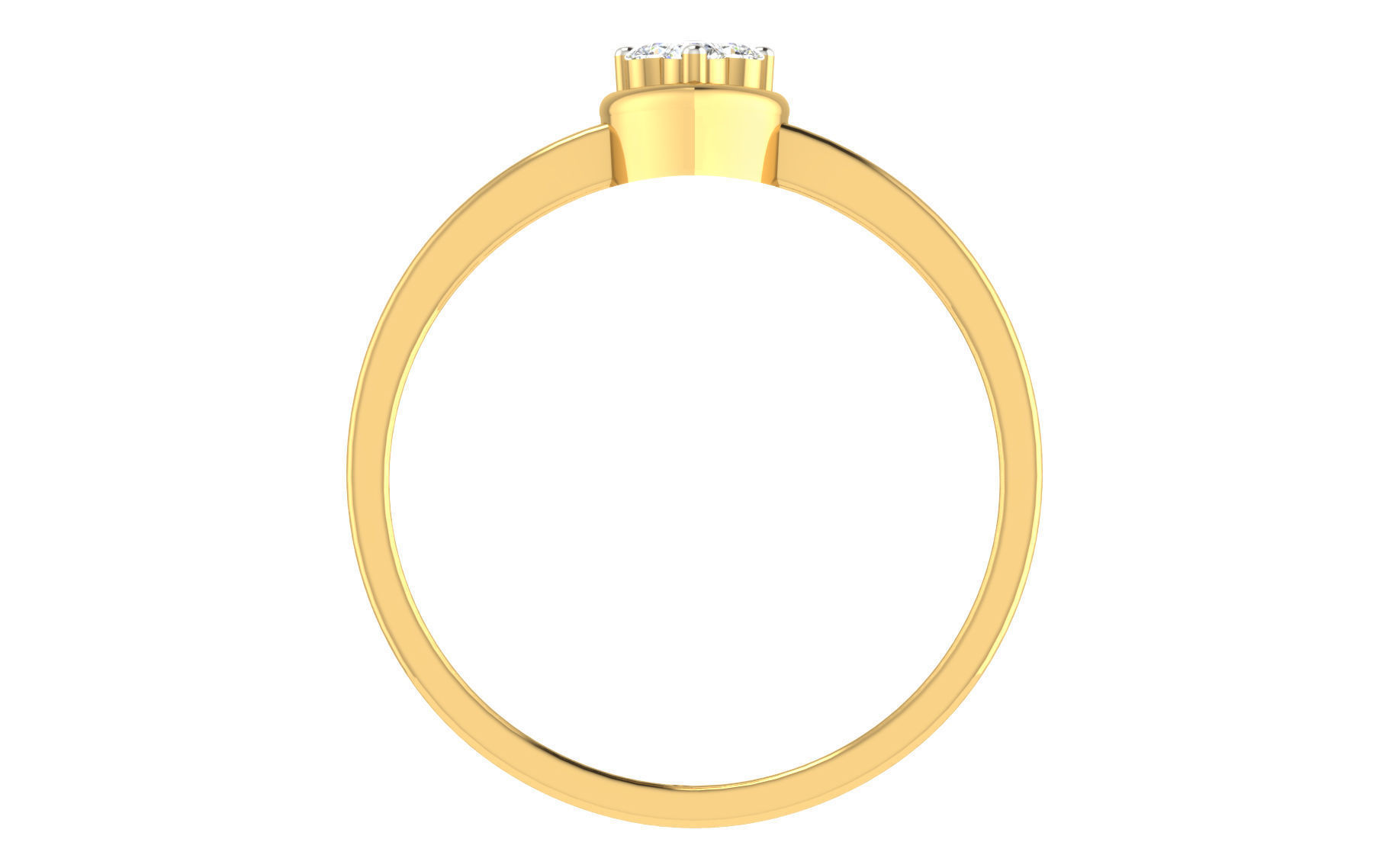 Women Ring Render 3dm STL OBJ FBX Details 3D print model_3