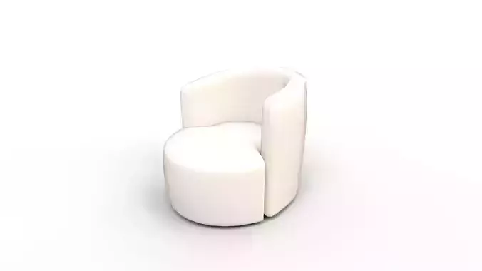 Tub Swivel Chair Talc Linen