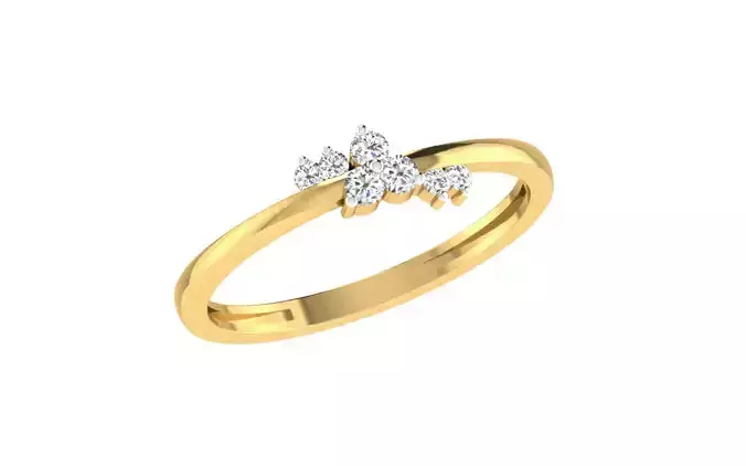 Women Ring Render 3dm STL OBJ FBX Details 3D print model