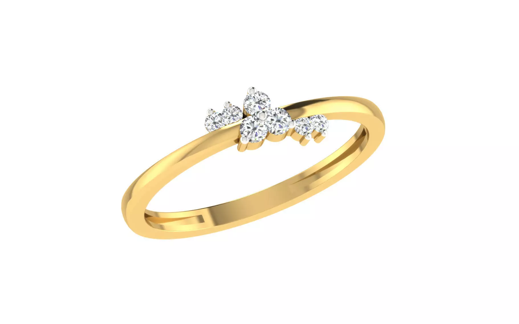 Women Ring Render 3dm STL OBJ FBX Details 3D print model
