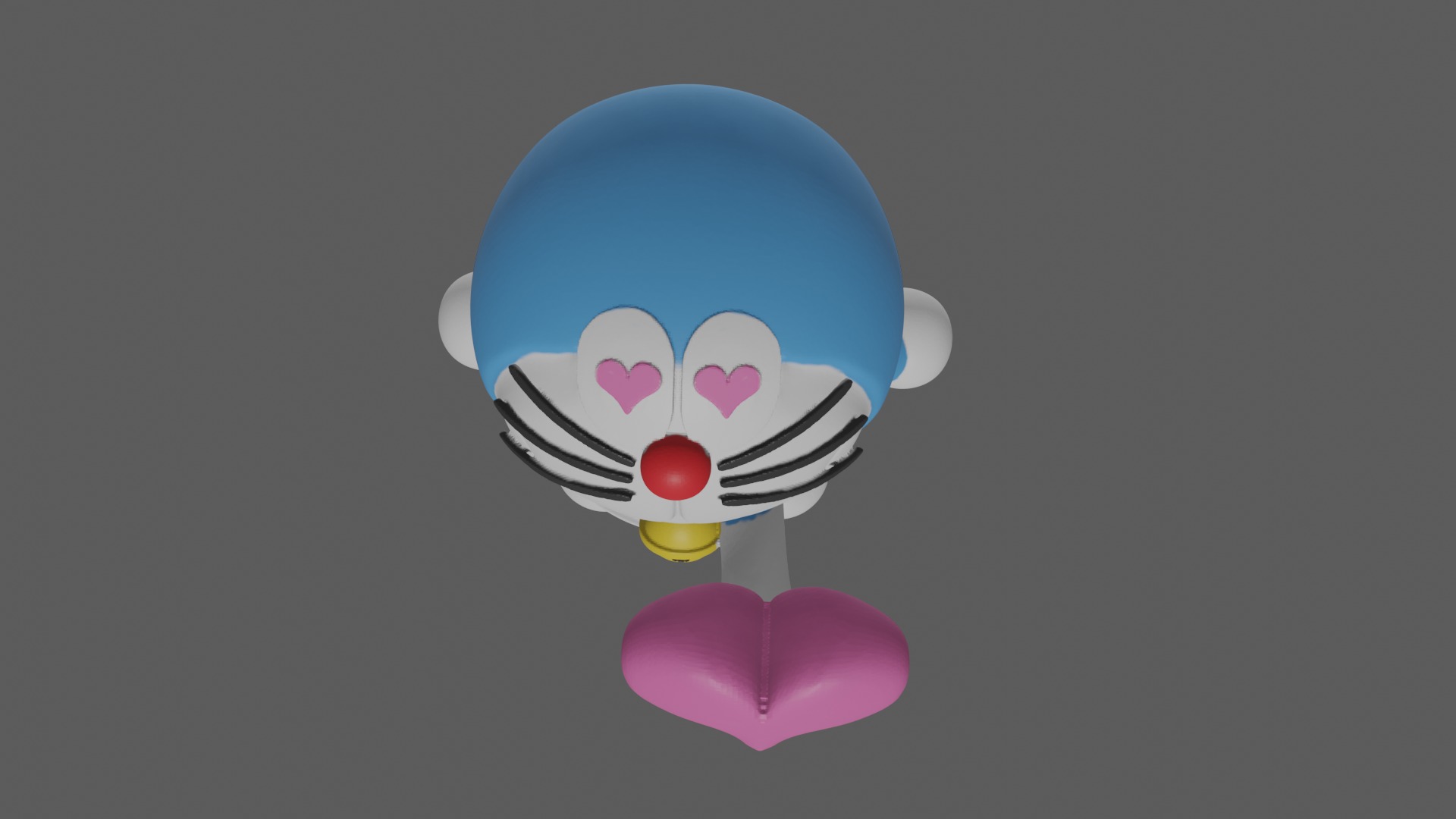 Doraemon in love 3D print model_3