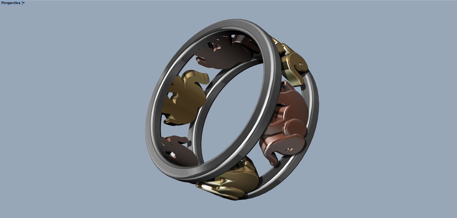 Elephant ring  3D print model_5