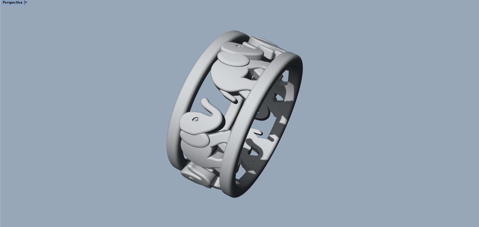 Elephant ring  3D print model_9
