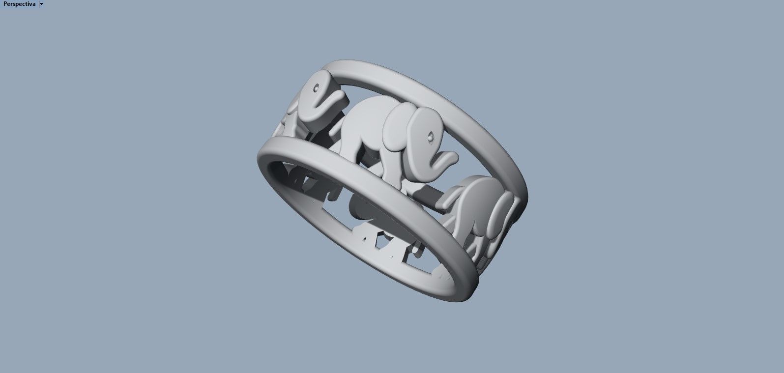Elephant ring  3D print model_7