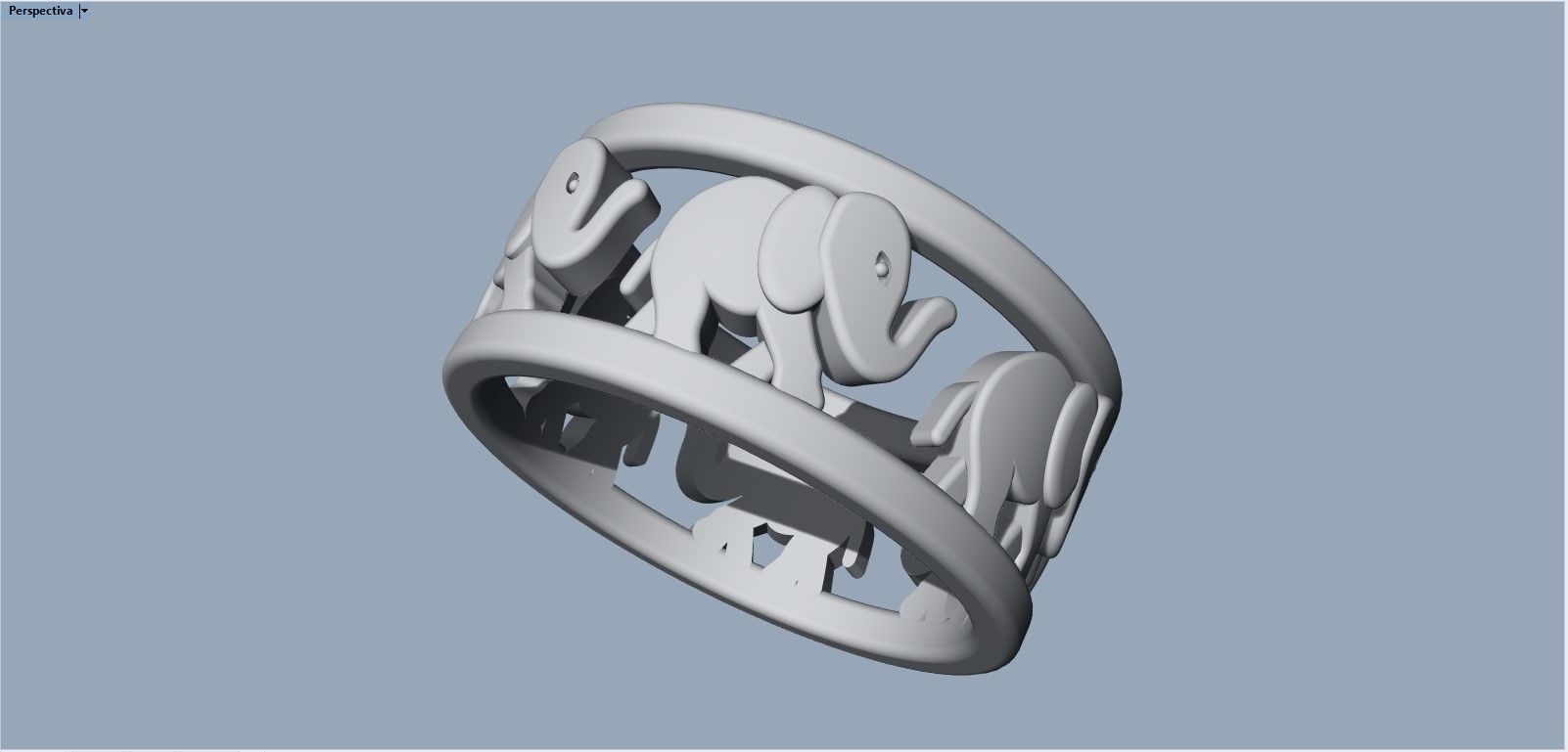 Elephant ring  3D print model_8
