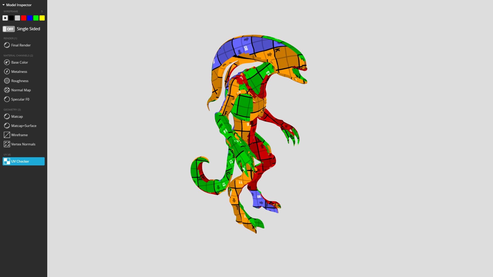 Alien Creature Printable Low-poly 3D model_10