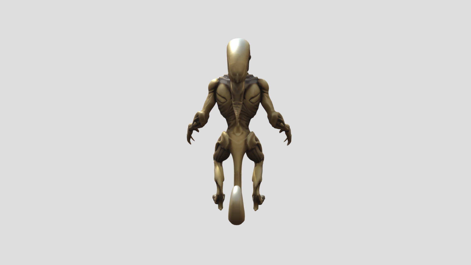 Alien Creature Printable Low-poly 3D model_5