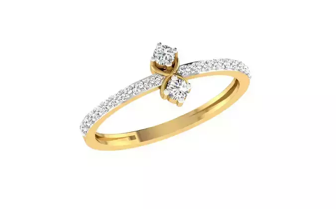 Women Ring Render 3dm STL OBJ FBX Details 3D print model